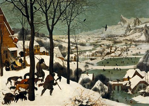  The Hunters in the Snow : Un tableau enchanteur capturant l'essence même de la vie rurale hivernale !